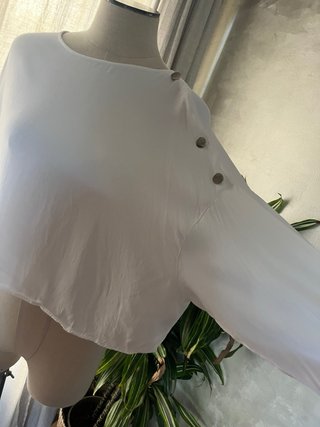 Blusa Zara Talla XL Manga Ancha