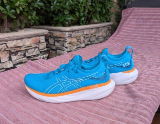 Zapatillas Asics Gel Nimbus 25 Azul Naranja