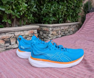 Zapatillas Asics Gel Nimbus 25 Azul Naranja