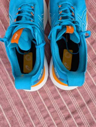 Zapatillas Asics Gel Nimbus 25 Azul Naranja