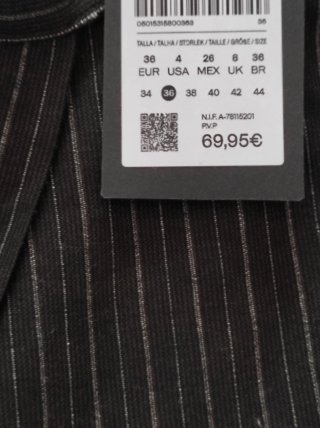 Pantalón pareo Massimo Dutti negro