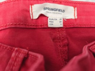 Pantalones Springfield naranja/rosa