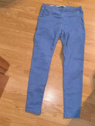 Pantalón vaquero skinny azul talla M