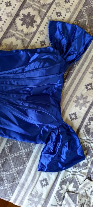 Vestido fiesta azul eléctrico