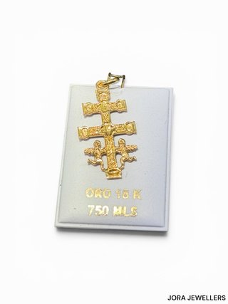 Colgante Cruz Oro 18K JORA JEWELLERS