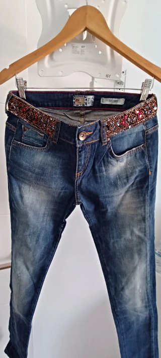 Pantalón vaquero BSK mujer T.38 Skinny
