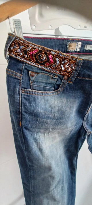 Pantalón vaquero BSK mujer T.38 Skinny