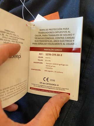 Pantalones de trabajo Adeepi azul