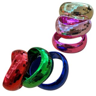Lote 11 Brazaletes Pulseras Brillo Fibra