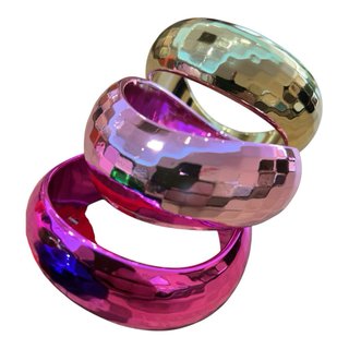 Lote 11 Brazaletes Pulseras Brillo Fibra