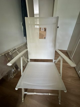 2 Sedie da Giardino Nubo Beige/Bianco