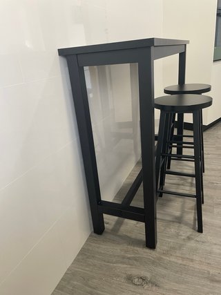 Mesa alta barra cocina con 2 taburetes