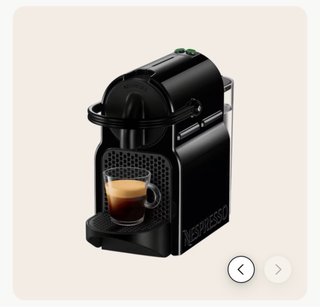 Cafetera Nespresso DeLonghi Inissia Negra