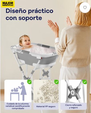 Bañera Plegable Bebé 3 en 1 Nueva