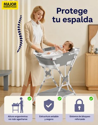 Bañera Plegable Bebé 3 en 1 Nueva