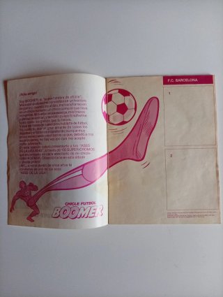 Álbum Ases del Fútbol temporada 1982-83. De Boomer