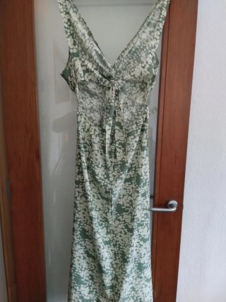 Vestido largo estampado floral