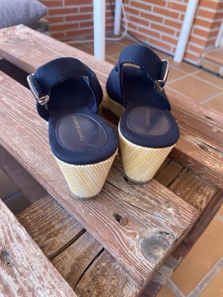 Sandalias Tommy Hilfiger Cuña Azul Marino