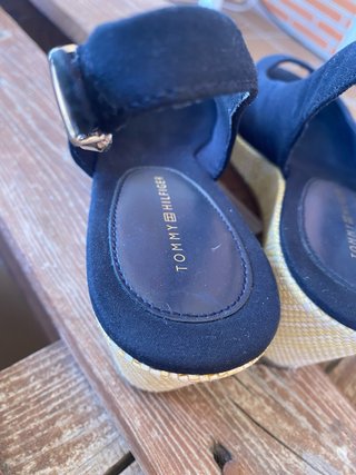 Sandalias Tommy Hilfiger Cuña Azul Marino