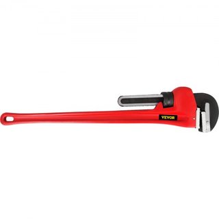 Llave de tubo, 51 pulgadas, llave de plomería recta de hierro fundido de alta resistencia, herramienta ajustable para reparación e instalación de fregaderos, grifos, inodoros, baños, cocinas y des...