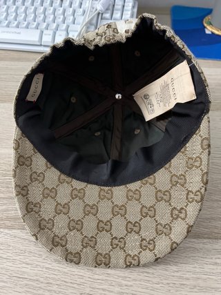 Gorra Gucci Beige y Marrón GG