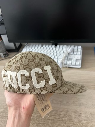 Gorra Gucci Beige y Marrón GG