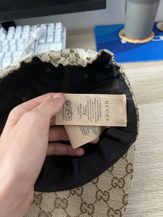 Gorra Gucci Beige y Marrón GG