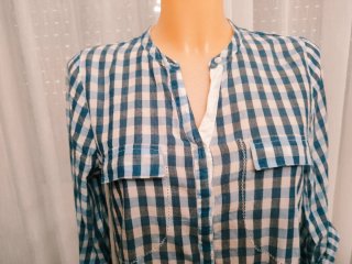 Blusa túnica cuadros