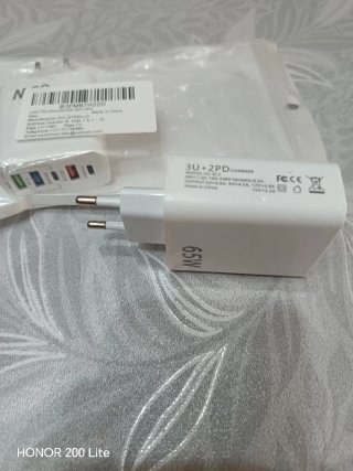 2x Caricatore Rapido USB 65W QC3.0