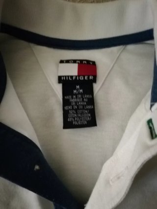 Polo Tommy Hilfiger Blanco Talla M