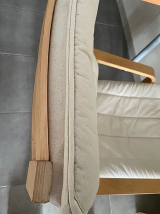 Poltrona confort Ikea in legno come nuova