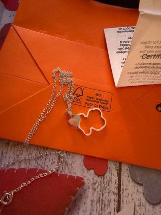 Collar Tous Oso Corazón Plata