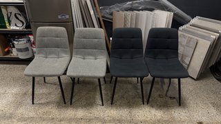 4 sillas de comedor tapizadas