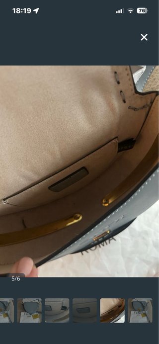 Bolso Fendi Azul y Dorado
