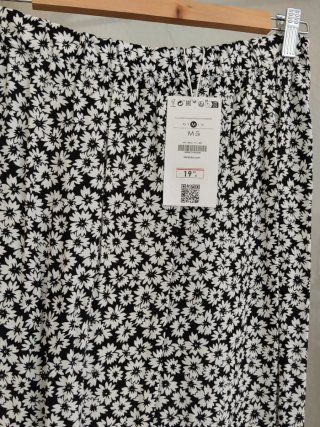 Falda larga estampada floral