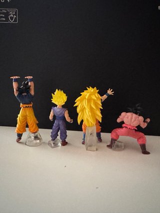 Lote 4 Figuras Gashapon Dragon Ball