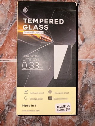 10 Protectores Pantalla Cristal Templado Alcatel C