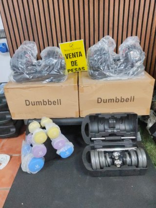 Set Pesas 20kg Nuevo Maletín