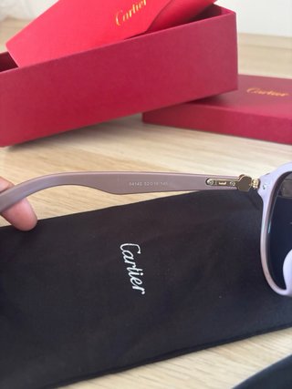 Gafas de sol Cartier Beige/Marrón