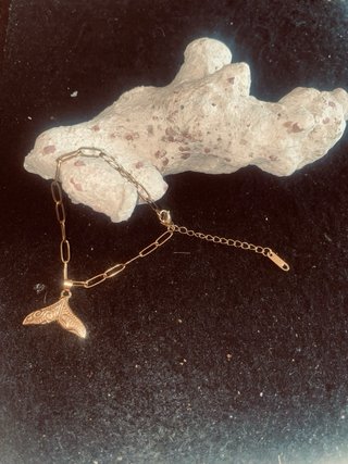 Pulsera Acero Dorado Cola Sirena