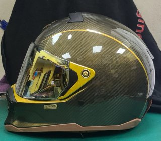 Casco Scorpion EXO-HX1 Carbon SE Negro/Dorado