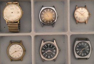 Lote de 12 relojes mecanicos vintage