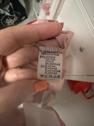 Vestido camisero rosa volantes talla única