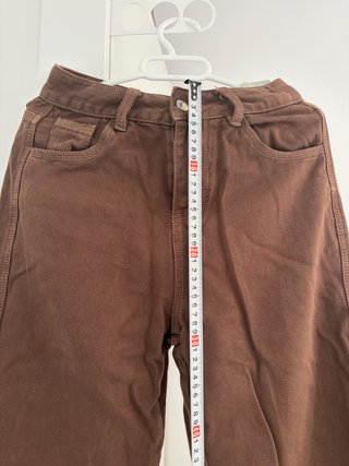 Pantalones vaqueros rectos marrones