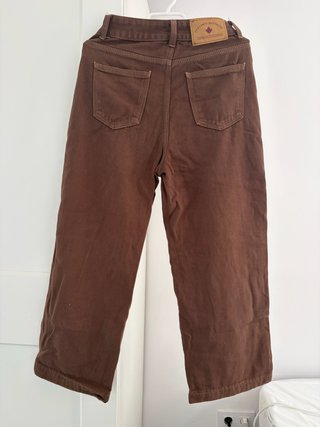 Pantalones vaqueros rectos marrones