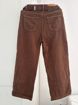 Pantalones vaqueros rectos marrones