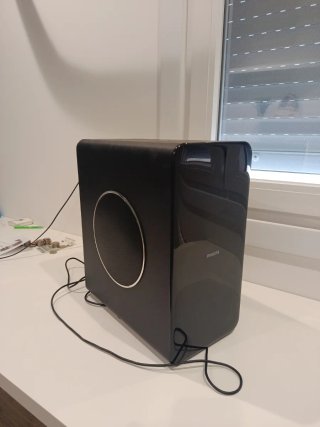 Barra de Sonido Philips Negra y Plateada