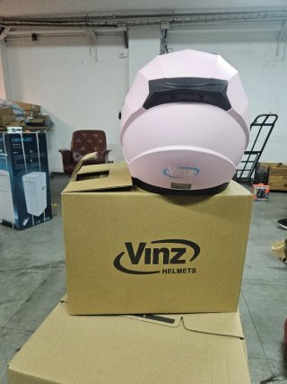 Casco de moto rosa Vinz talla M