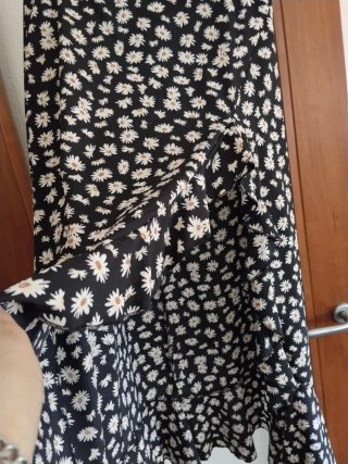 Falda larga estampada floral