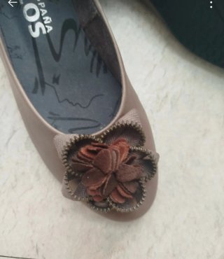 Zapatos Pitillos Beige Talla 38